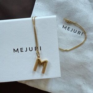 Mejuri Gold Letter M Necklace